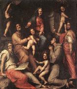 Jacopo Pontormo Madonna and Child with Saints oil